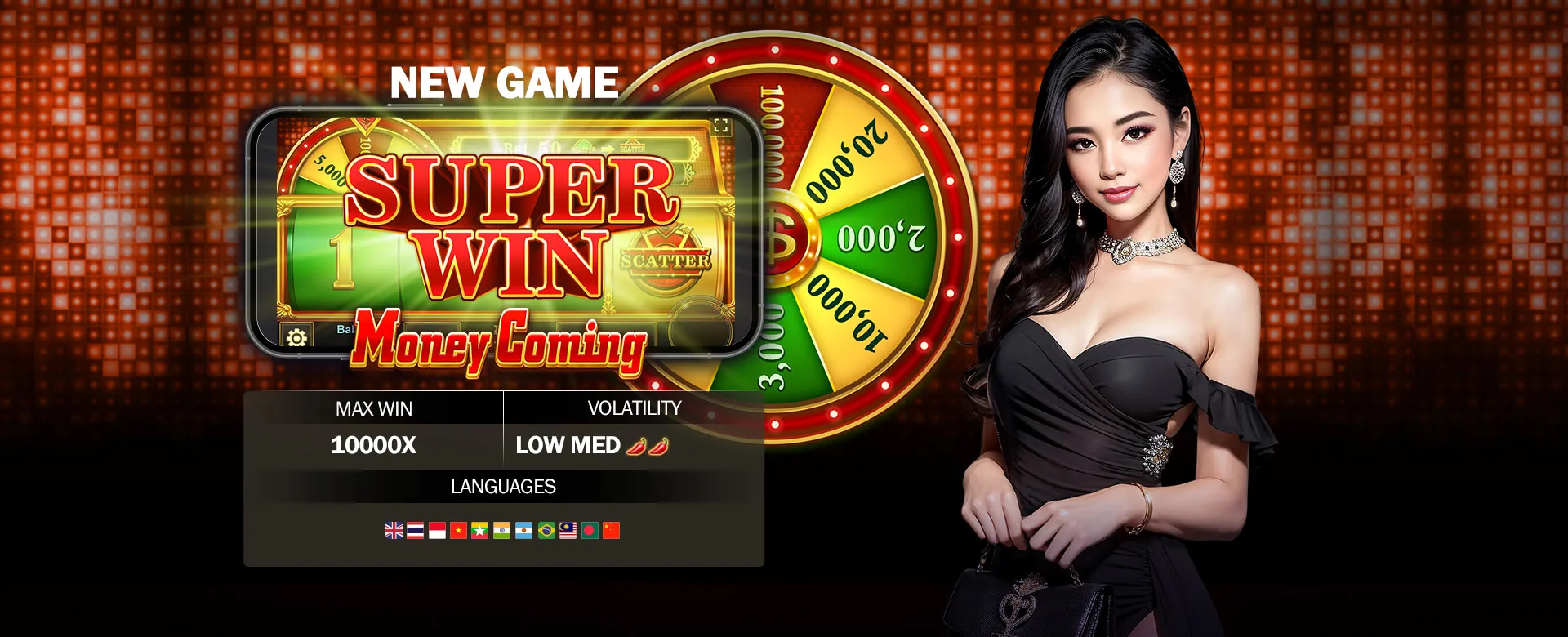 Dynamic game elements exploding with golden coins and poker chips, representing 208pub game strategies